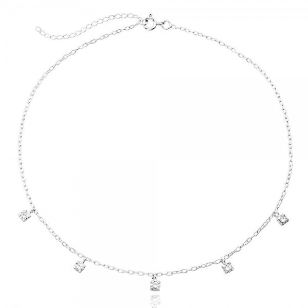 Choker em Prata 925 Pontos de Luz