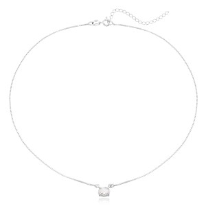 Choker em Prata 925 Pedra Oval