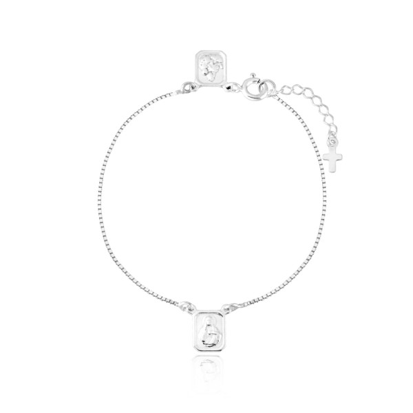 Pulseira em Prata 925 Escapulário 