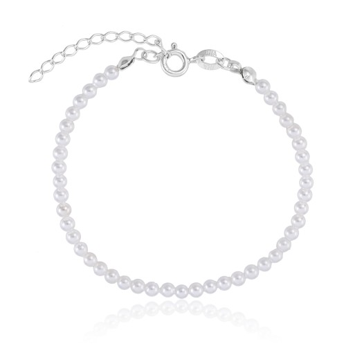 Pulseira em Prata 925 Pérolas Shell