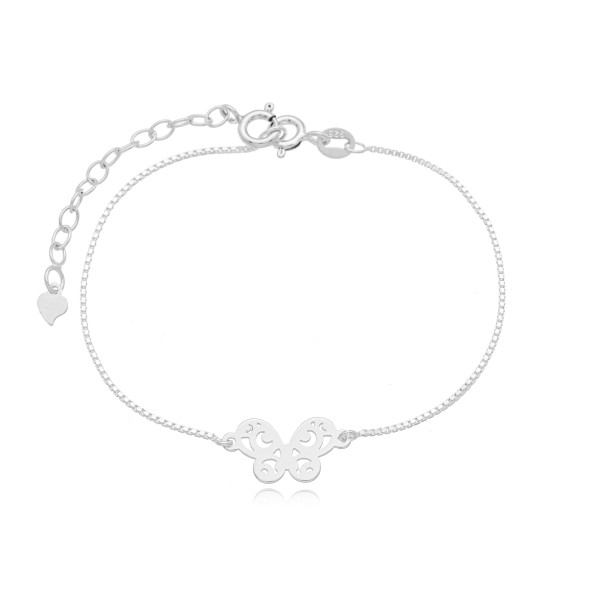 Pulseira em Prata 925 Borboleta 