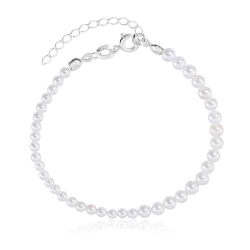 Pulseira em Prata 925 Pérolas Shell