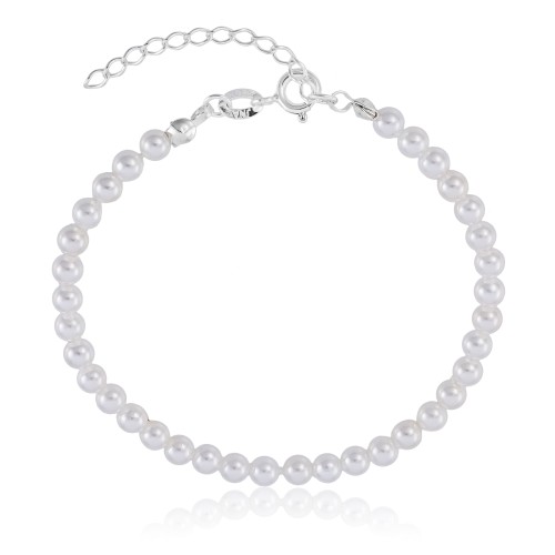 Pulseira em Prata 925 Pérolas Shell